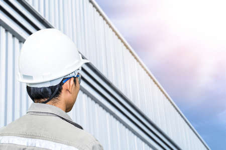 Outdoor staff and engineer for business