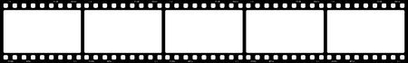 Film strip photo 5xの写真素材