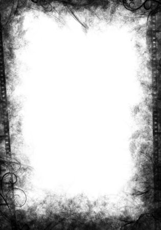 Black grunge borderの写真素材