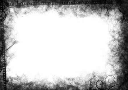 Black grunge borderの写真素材