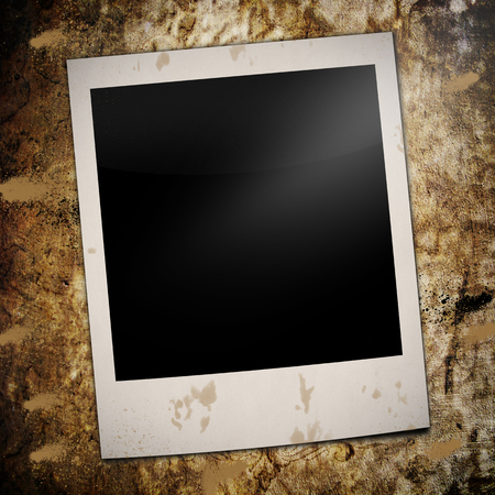 Old Polaroid filmの写真素材