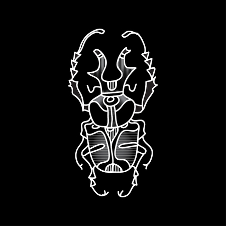 vector beetle icon for designのイラスト素材