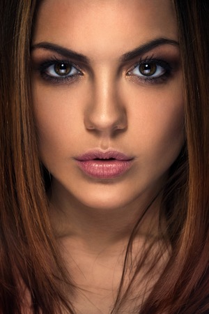 Beautiful woman skin tanned. Healthy beauty skin.の写真素材