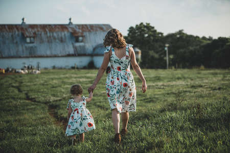 Mother and Daughterの写真素材