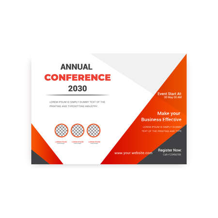 conference Flyer Template.のイラスト素材