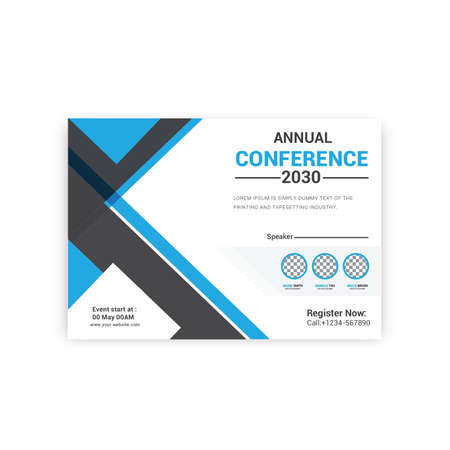 conference Flyer Template.のイラスト素材