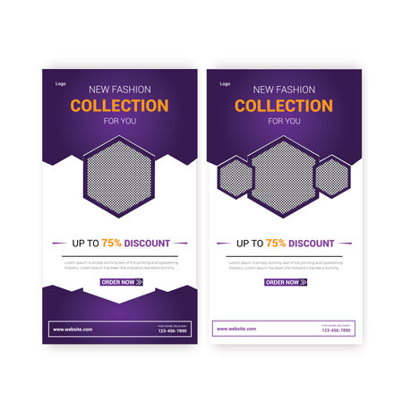 Instagram story Template design.のイラスト素材