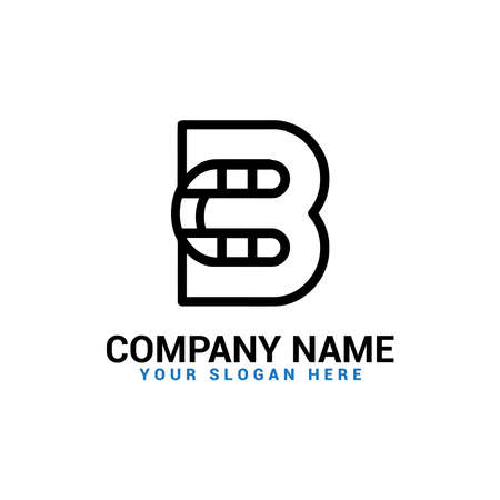 BC Letter logo,CB Letter logo templateの写真素材