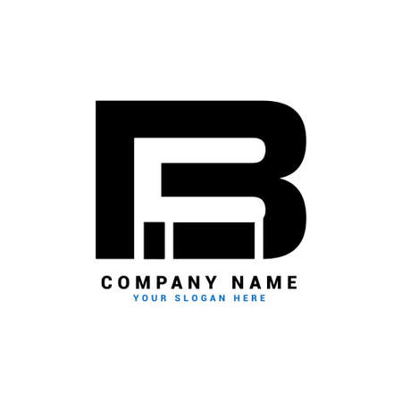 Bi Letter logo, IB Letter logo, B letter logoの写真素材