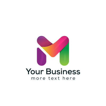 Color M Logo Designのイラスト素材