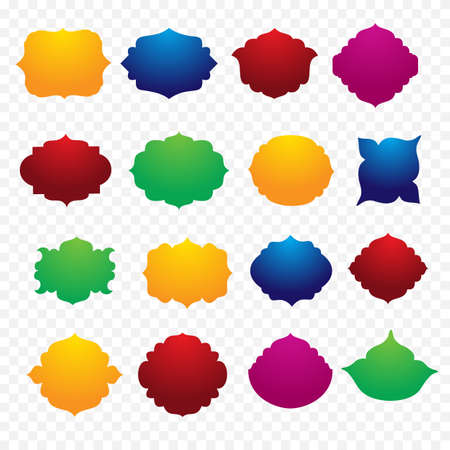 Vector colorful decorative frames setのイラスト素材