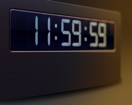 Illustration of digital clock closeupの写真素材