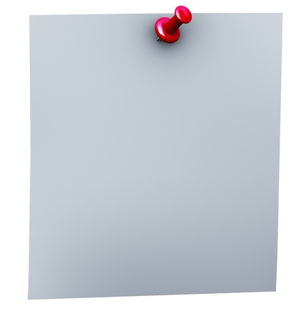 3d render of red thumbtack closeupの写真素材