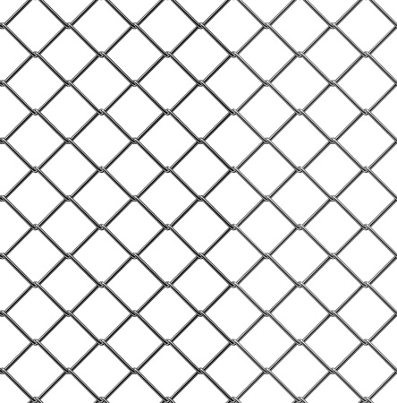3d render of seamless fence chainの写真素材