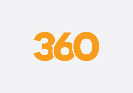 360 degree icon and symbol. 360 degree view. Vector illustration.のイラスト素材
