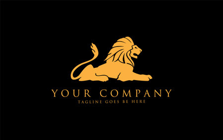Lion logo design vector template. Luxurious Lion logo design.のイラスト素材