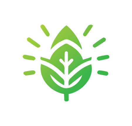 Eco leaf icon on background for graphic and web design. Simple vector sign. Internet concept symbol for website button or mobile appのイラスト素材
