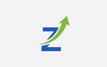 Business finance logo and symbols vector concept illustration. Abstract letter Z logoのイラスト素材