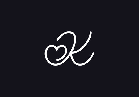 Initial Letter K and L Logo Design Vector Template. Graphic Alphabet Symbol for Corporate Business Identityのイラスト素材
