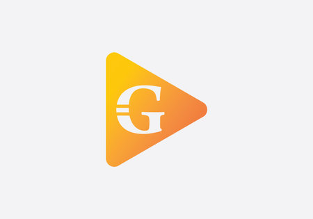 Letter G Icon Logo Design Template. Play Icon Vector Design Concept.のイラスト素材
