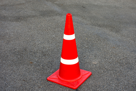traffic cone No parkingの写真素材