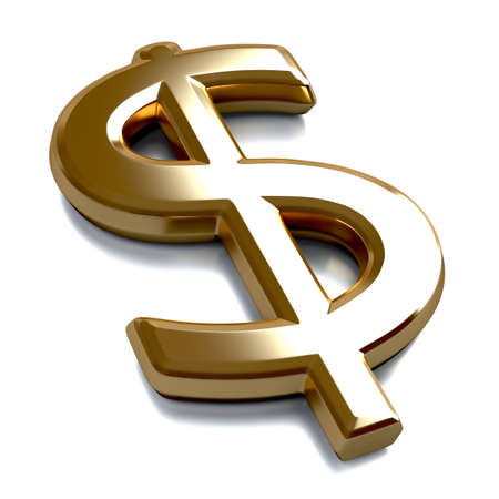 3D dollar の写真素材