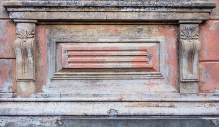 Old shabby wallの写真素材