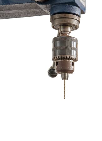 Electric drill machine on a white background, isolatedの写真素材