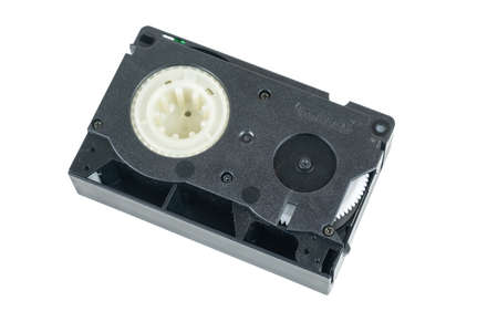 Video tape cassette isolated on white background