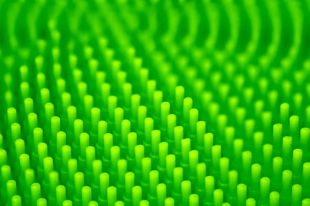 Green abstract background, geometric background with curved shapes, focus pointの写真素材