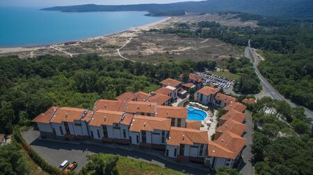 Aerial view of Arkutino resortのeditorial素材