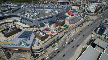 Aerial view of Paradise Mall, May 1, Sofia, Bulgariaのeditorial素材