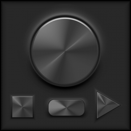 black Vector mixer volume controlのイラスト素材