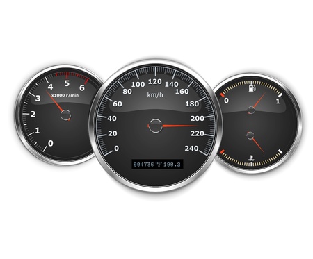 vector car speedometerのイラスト素材