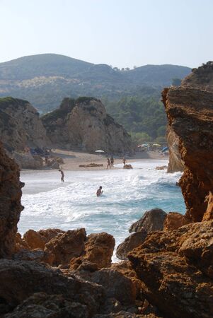 Rocks and beachの写真素材