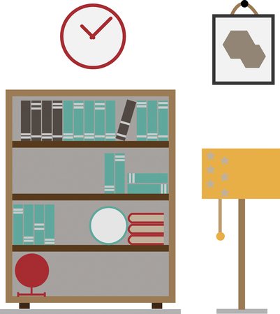 book shelfのイラスト素材