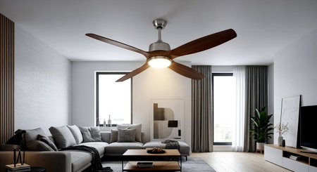 Modern living room interior design. 3d rendering concept of living roomの素材