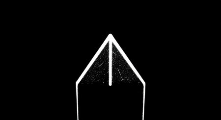 Futuristic black and white background with lines and dots. Abstract background.の素材