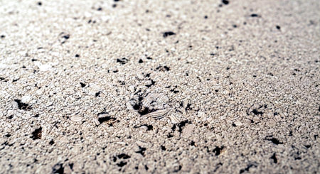 Close-up of the surface of an asphalt road. Selective focus.の素材