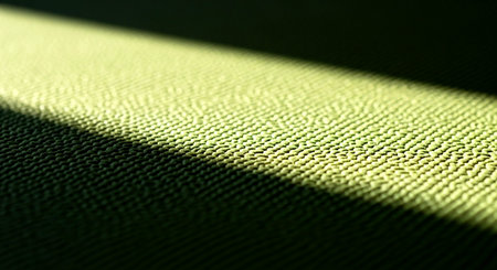 a textured green surface is illuminated by a beam of light creating a strong diagonal shadow across it This image features a transparent background, making it versatile for various design projects.の素材