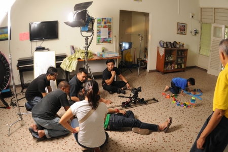 Filming in progress の素材