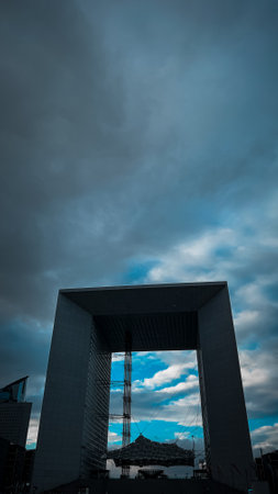 A view of the Gateway to Paris, France
