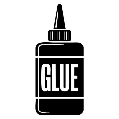 Glue icon shown as vector isolated illustration perfect for app interface symbols office stationery crafting visuals and utility themed artworkのイラスト素材