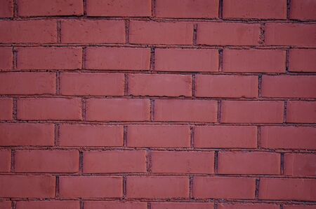background brick wall red texturedの写真素材