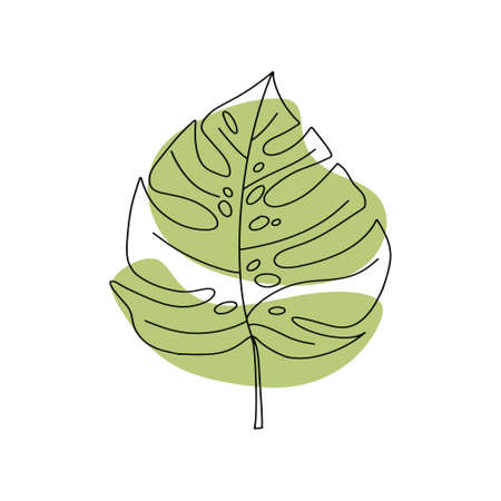 Colorful multi-colored palette, brush for drawing drawn with one line. isolated on white background. vector illustration. Drawing a continuous line. line styleのイラスト素材