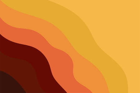 Trendy abstract decorative background in autumn colors. Vector illustration.
