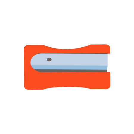 Pencil sharpener. Bright illustration isolated on white background.のイラスト素材