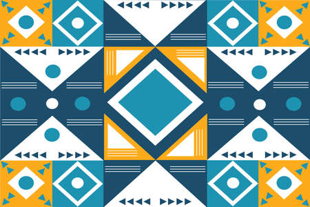 Colored geometric abstract background. Modern grid flyer with geometric shapes, graphics. geometric grid banner bright presentation illustrationのイラスト素材