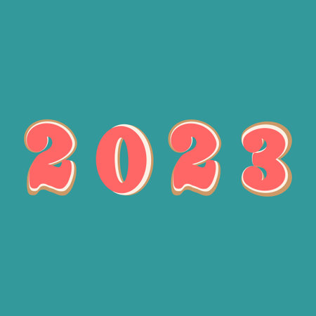 2023 number on white background. 2023 logo text design. Design template Celebration typography...