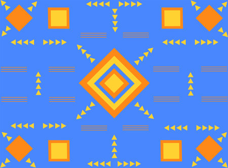 Colored geometric abstract background. Modern grid flyer with geometric shapes, graphics
